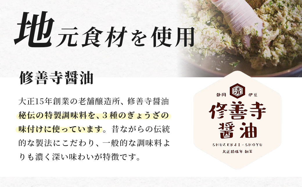 修善寺生ぎょうざ【修善寺】（冷凍）50個入