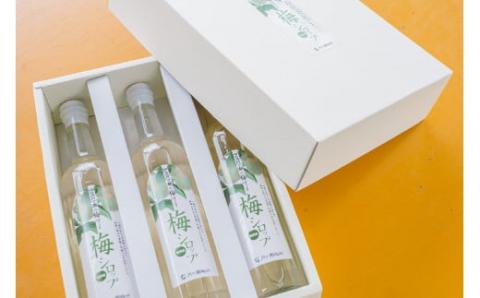 梅シロップ500ml×３本（化粧箱・ラッピング込み）セット015-001