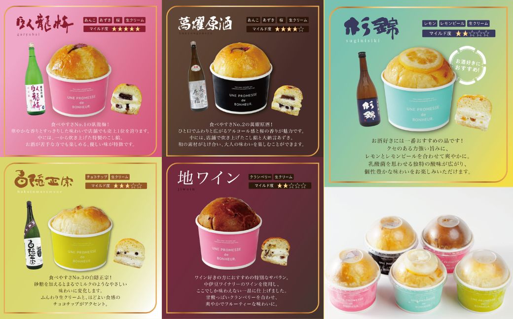 【ベーカリー＆酒ィーツおはな（ohana）】地酒サバラン５種セット