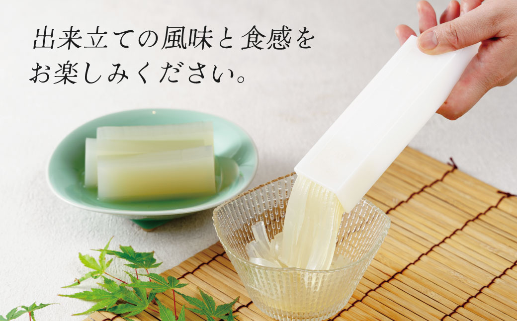 014-001　伊豆の心太　天突きセット８ヶ入（三杯酢たれ付）