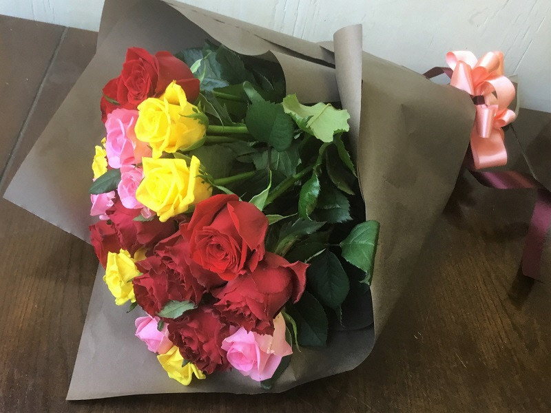 あきつフルール アニバーサリーフラワーギフト （花束）【伊豆 花 ギフト フラワー アレンジメント ブーケ】　 019-001