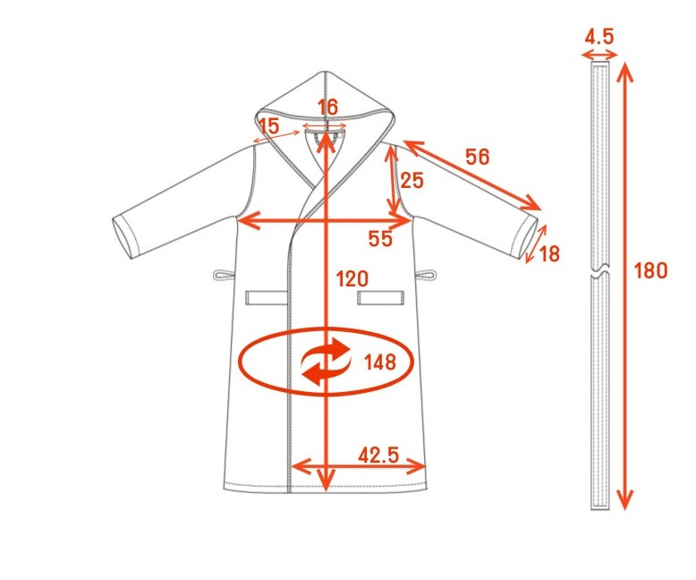 084-001　MISUZU BATHROBE ミスズバスローブ