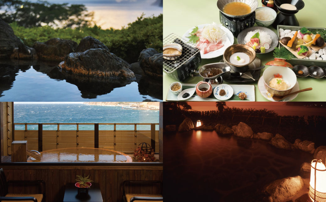 【新海花亭いずみ】露天風呂付客室宿泊券（2名様）　F-32