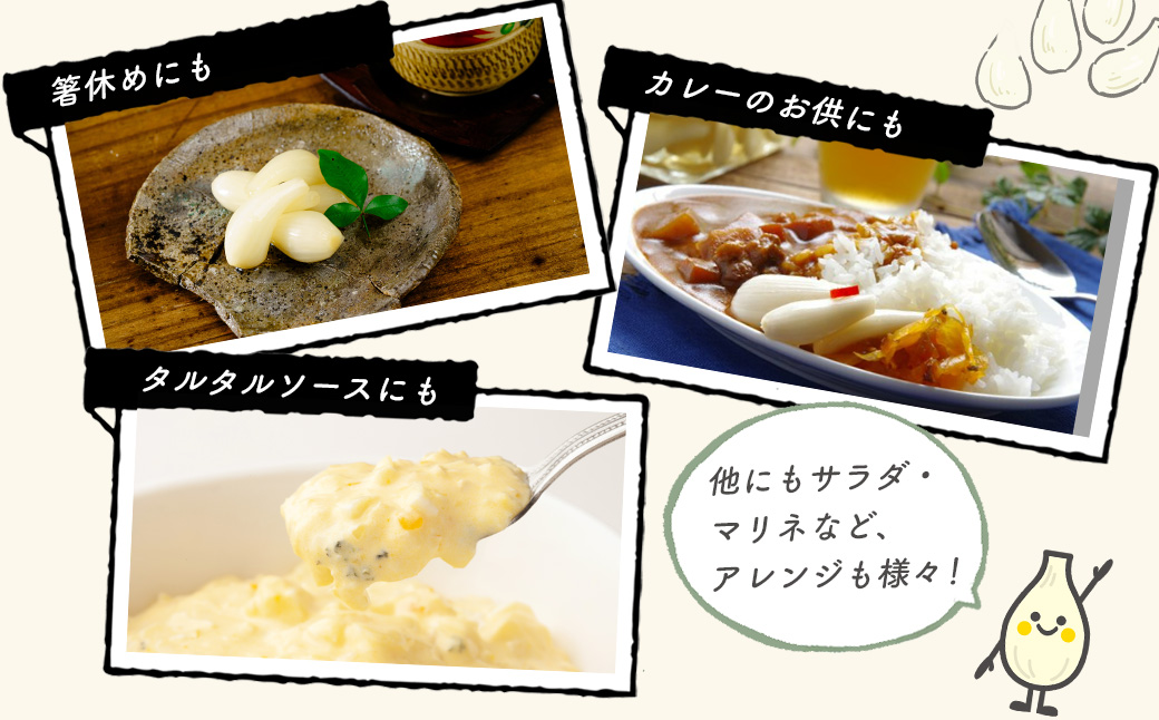 (数量限定） 伊豆 天城農園 青い鳥 らっきょうの甘酢漬け 130g×4パック【無添加 減塩 らっきょう 数量限定 】015-008