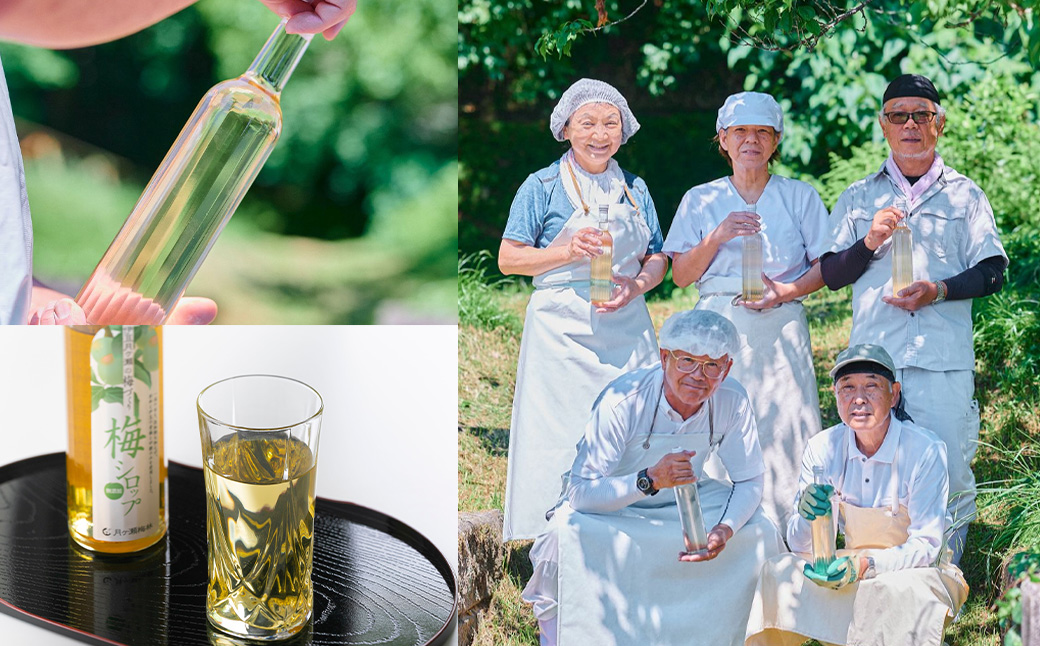 【伊豆市ブランド認定】梅とびわ香る伊豆の癒しセット〈AMAGIFT〉びわ茶・梅シロップ・エコバッグ入り