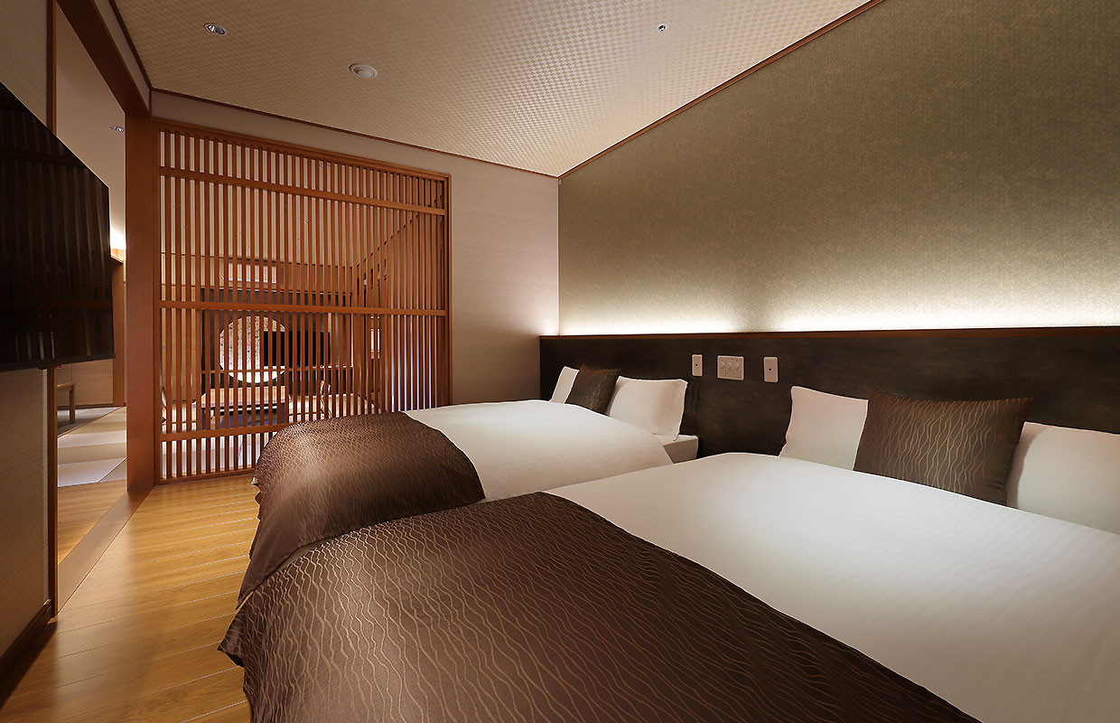 30-003　【〇久旅館】平日２名（１泊２食付）宿泊券　〇久スイート