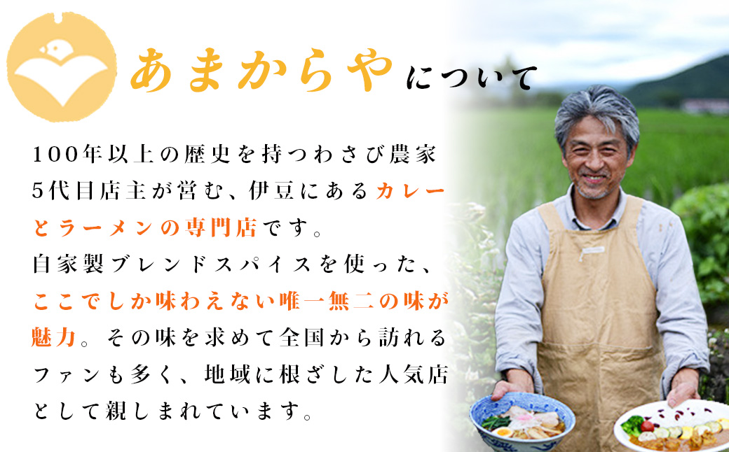 【ラーメン博物館主催 大会優勝】あまからや スパイス 醤油 らーめん （12食セット）