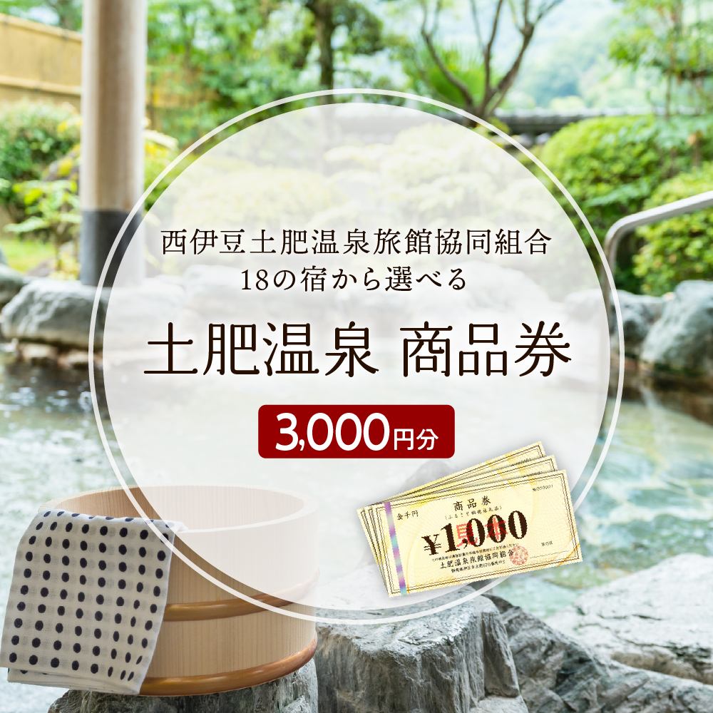 土肥温泉旅館協同組合商品券（3,000円分）　1-012