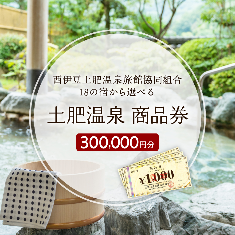 土肥温泉旅館協同組合商品券（300,000円分） 100-005
