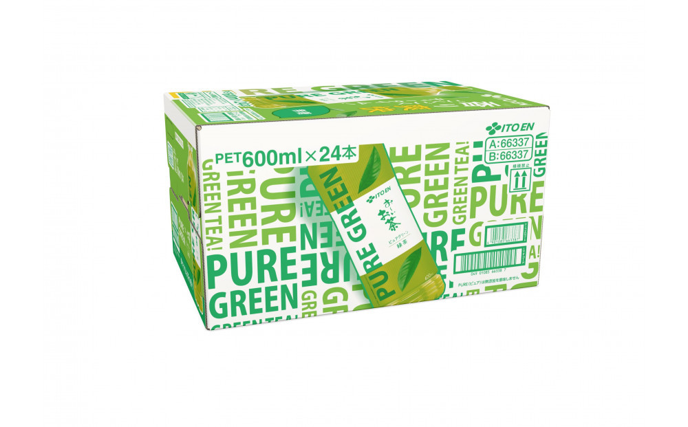 【生活応援寄付額】【定期便6ヶ月】お～いお茶 PURE GUREEN 緑茶 600ml×24本セット［おーいお茶 ピュア グリーン ペットボトル ケース 箱 伊藤園 静岡茶］