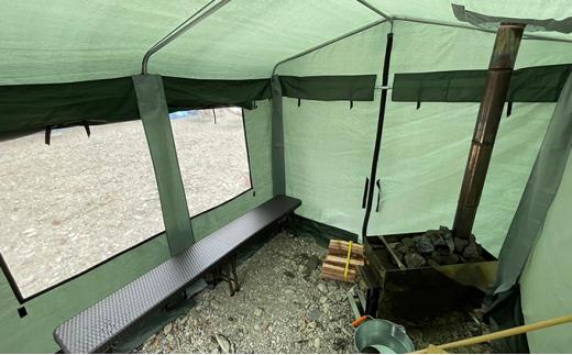 ガレージサウナ【サウナストーン（富士山の溶岩石）10kgプレゼント付】