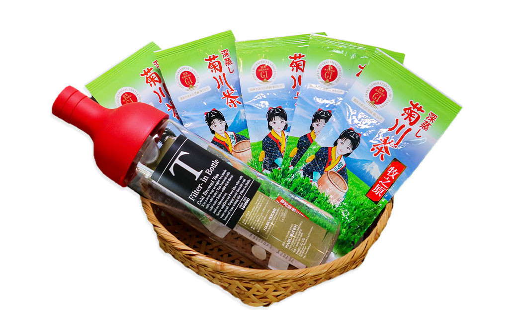 菊川深蒸し茶とフィルターインボトルセット