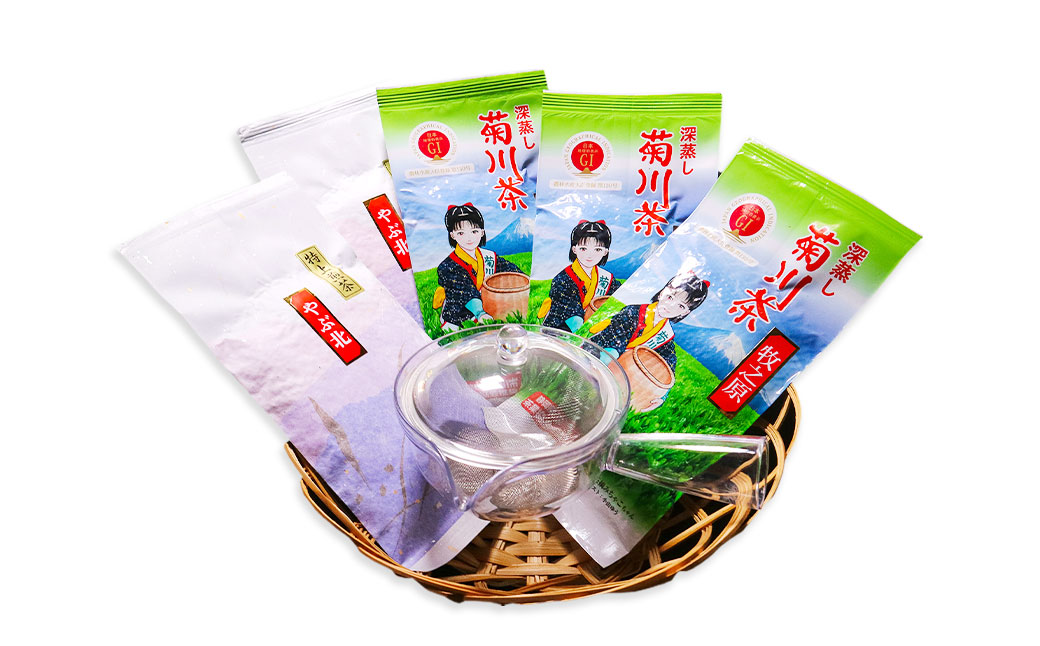 やぶきた深蒸し茶と急須セット