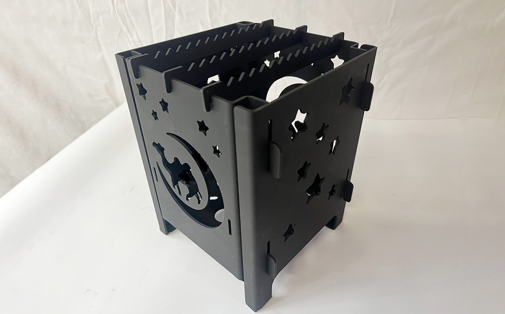 【KM-150】鉄 組み立て式 万能焚き火台 耐熱塗装 ミニ