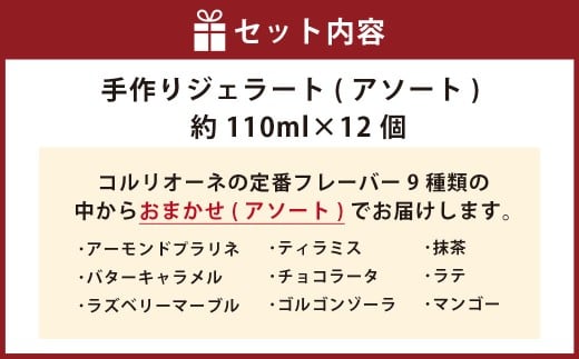 手作りジェラート 12個セット