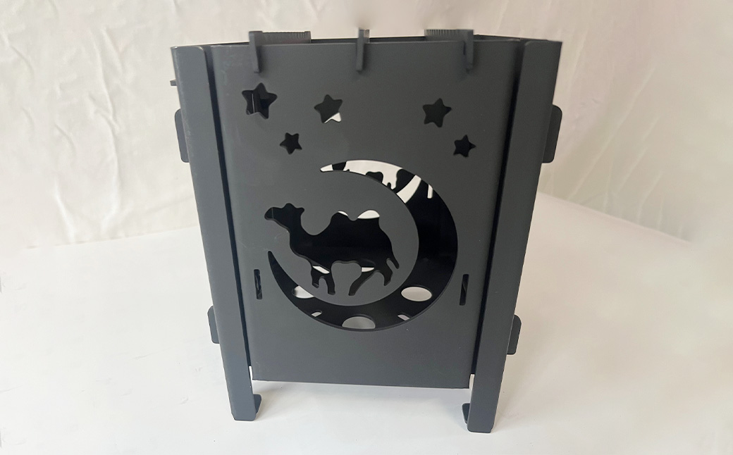 【KM-150】鉄 組み立て式 万能焚き火台 耐熱塗装 ミニ