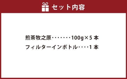 菊川深蒸し茶とフィルターインボトルセット