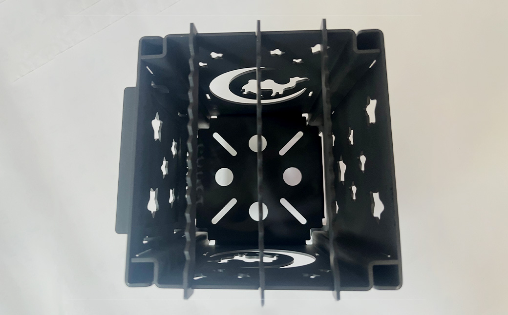 【KM-150】鉄 組み立て式 万能焚き火台 耐熱塗装 ミニ