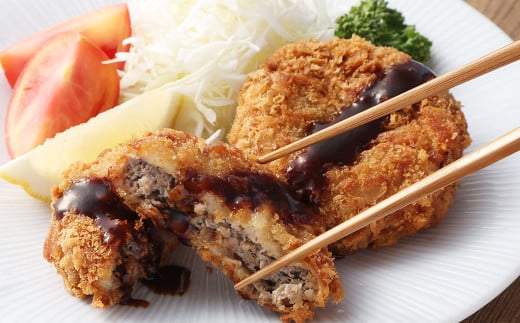 【6ヶ月定期便】 夢咲牛 メンチカツ 10個 ｜ 遠州夢咲牛 惣菜 おかず 冷凍