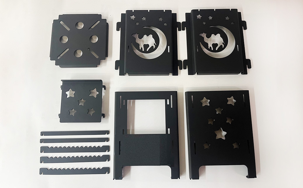 【KM-150】鉄 組み立て式 万能焚き火台 耐熱塗装 ミニ