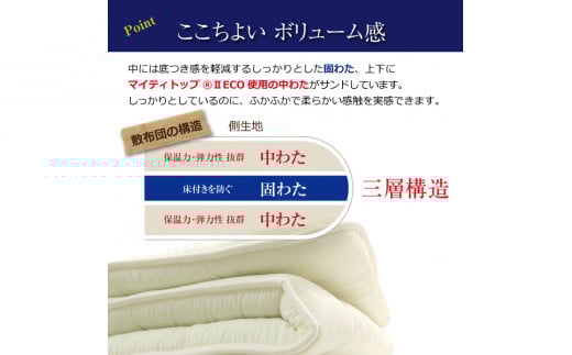 防ダニ 敷布団 シングルサイズ 日本製