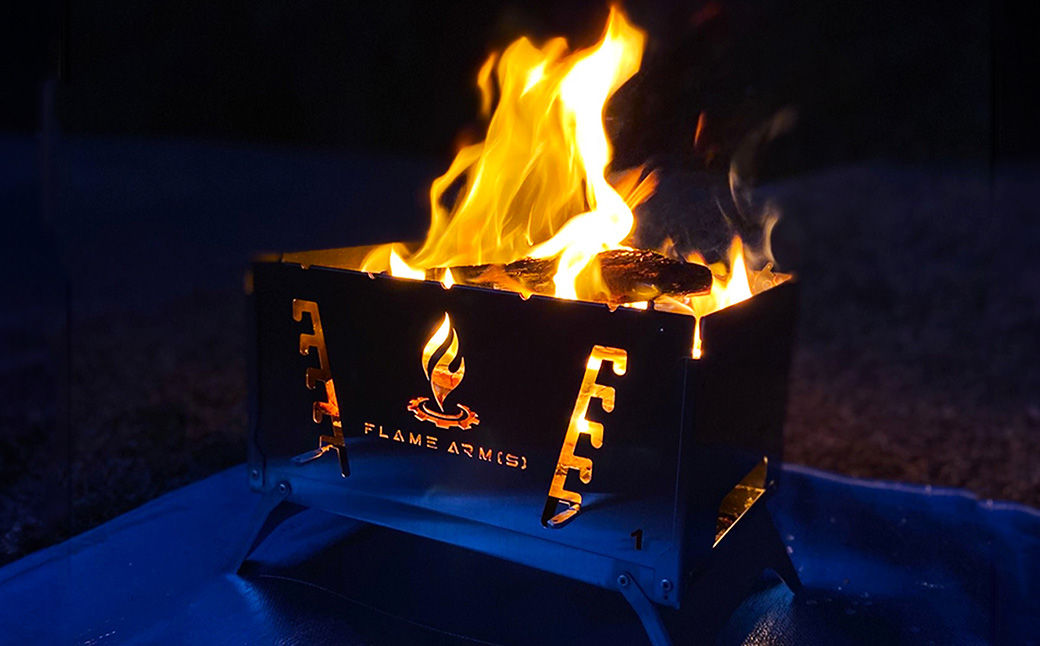 【FLAME ARM（S）】 高さ調整機能付き 焚き火台グリル 「Flame Adjuster」