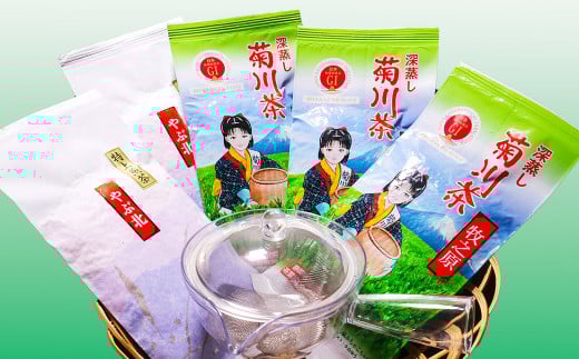 やぶきた深蒸し茶と急須セット