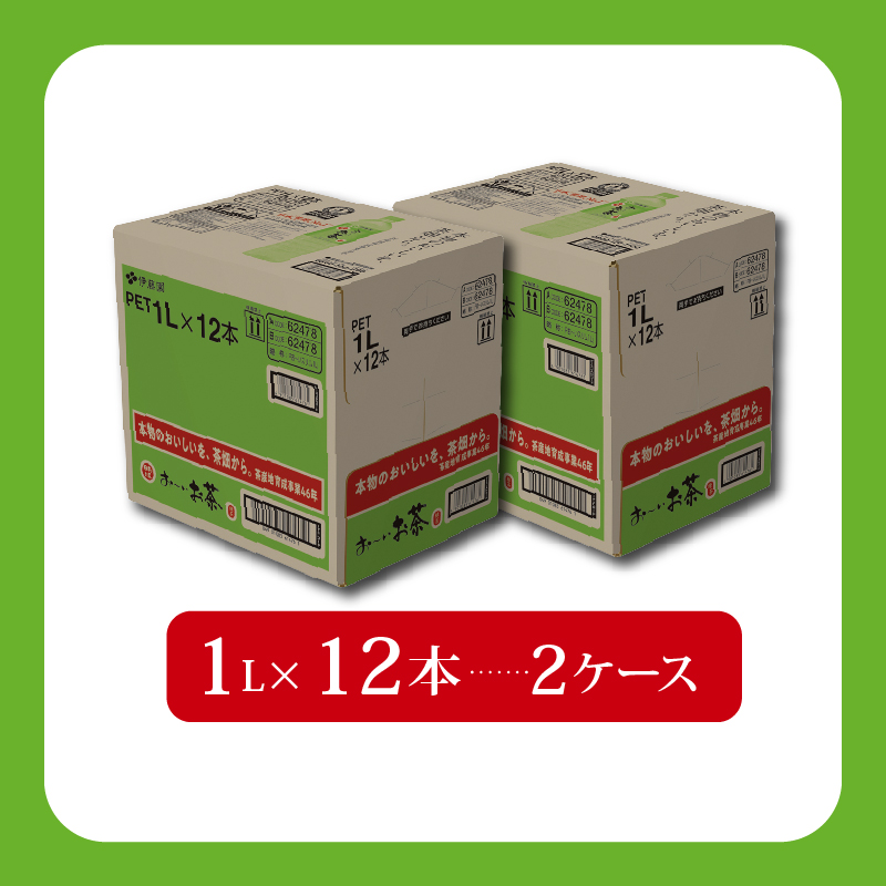 ＜選べる内容量＞ おーいお茶 緑茶 計 24本 1L × 12本 2ケース 防災備蓄 茶 ペットボトル 飲料 お茶 おちゃ ペットボトル飲料 ドリンク 飲み物 飲みもの 日用品 生活必需品 消耗品 飲料類 おいしい 美味しい おすすめ 健康 水分補給 備蓄 保存 家庭用 保管 備蓄品 防災 防災用品 熱中症 対策 常備 非常用 夏バテ予防 セット 常備品 ストック まとめ買い りょくちゃ 伊藤園 静岡県 牧之原市 24本