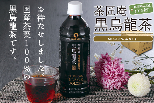 ＜選べる内容量＞【定期便6か月】静岡県 牧之原産 国産 黒烏龍茶 ペットボトル 500ml×24本 ※日付指定不可 人気 飲みやすい 食事のお供に 【6ヶ月定期便】24本×6回