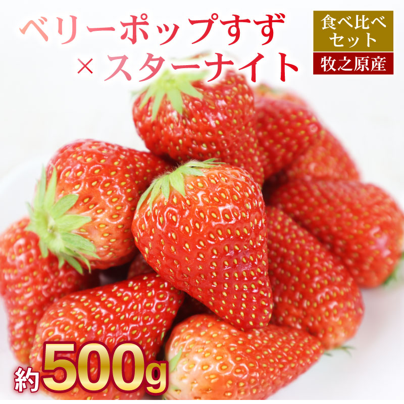 【先行予約 】ベリーポップすず＆スターナイト 500g いちご 食べ比べ ギフト 産地直送 朝採り スイーツ フルーツ 果物 大粒 完熟  イチゴ 苺 ストロベリー ベリー 新鮮 国産 2パック デザー おいしい 贈り物 果物 ストロベリー 甘い 朝摘み おやつ 完熟 直送 ギフト 贈答用 贈答 ギフト ビタミン ベリー 産地直送 国産 おすすめ 静岡 県 牧之原 市 極美屋 KIWAMIYA