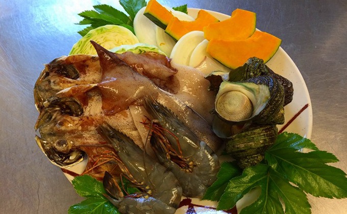 伊勢海老1匹と海鮮バーベキュー・露天風呂入浴セット1名券