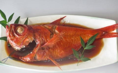 金目鯛煮付け 伊豆の味 かねた水産自慢の地きんめ鯛の姿煮 金目鯛 きんめ鯛 煮付け 金目鯛の煮付け 金目鯛煮つけ 金目鯛煮付 姿煮 和食 惣菜 湯煎 湯せん 魚 魚介 魚介類 海鮮 静岡 静岡県 河津町