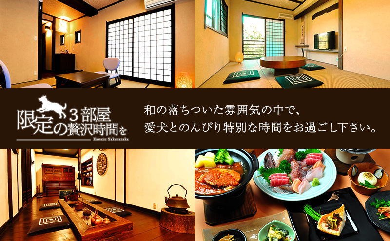 【6,000円分】わんこと泊まれる天然温泉の宿 桜ざか 宿泊補助券 河津峰温泉 ペット 河津町 静岡 伊豆 宿泊券 旅行 観光 温泉 国内旅行