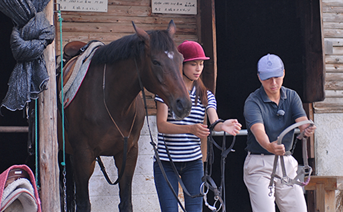天城ホースビレッジ施設利用券 乗馬宿泊パック（1鞍プラン）