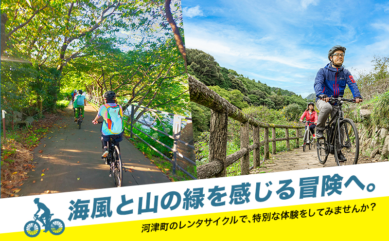 レンタサイクル E-BIKE 2時間利用券 2,000円分 利用券 体験チケット 観光 自転車 アシスト付き アクティビティ 移動手段 河津町 静岡県