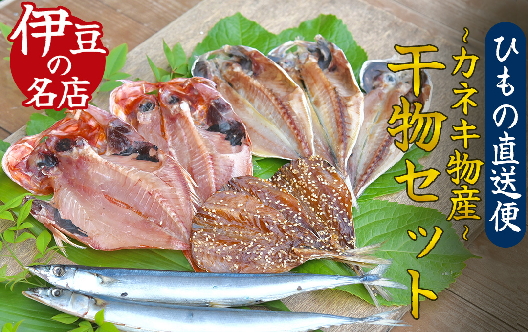 ひもの詰め合わせセット ① 【 干物 ひもの セット 詰め合わせ 静岡県産 伊豆 魚介類 アジ 金目鯛  きびなご みりん かます 冷凍 人気 おすすめ 】　<J-1>