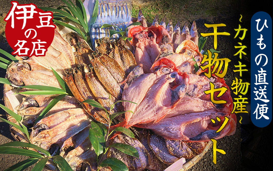 ひもの詰め合わせセット ②【 干物 ひもの セット 詰め合わせ 静岡県産 伊豆 魚介類 アジ 金目鯛 キンメ  きびなご みりん さんま 秋刀魚 かます 冷凍 人気 おすすめ 】　<J-3>