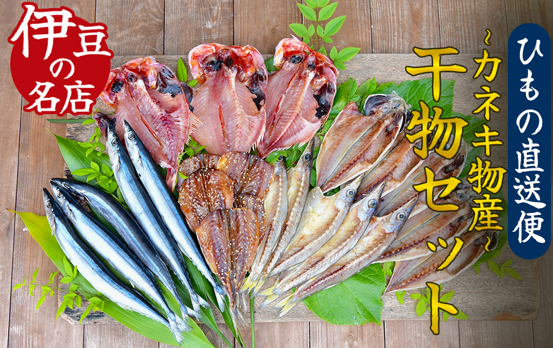 ひもの詰め合わせセット ④ [ 干物 ひもの セット 詰め合わせ 静岡県産 伊豆 魚介類 アジ 金目鯛 キンメ きびなご みりん かます 冷凍 人気 おすすめ ] [J-2]