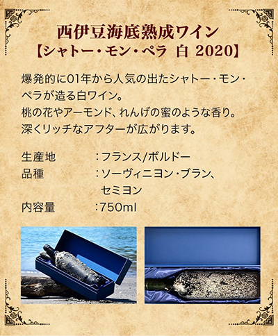 「海底熟成ワインVOYAGE」飲み比べ４本セット 海底貯蔵 ワイン 赤 白 赤白 ミックス セット イタリア フランス 箱付き 箱 飲み比べ 贈答品 ギフト