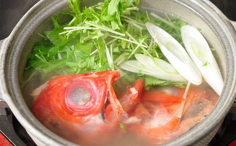 藤文の「金目鯛しゃぶしゃぶセット」 金目鯛 きんめ しゃぶしゃぶ ダシ 昆布 こんぶ 冷凍 伊豆 ギフト 御歳暮 御中元