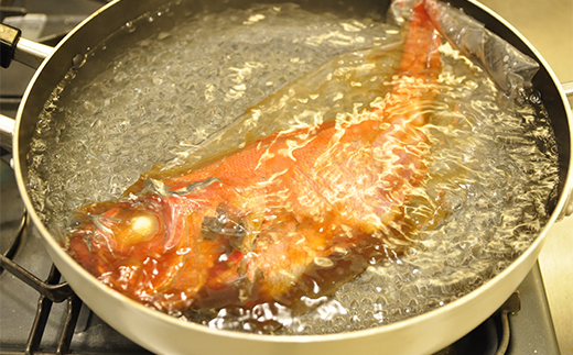 藤文の「伊豆産金目鯛煮付セット」 金目鯛 きんめ 伊豆産 煮付け 煮つけ 500ｇ 冷凍 伊豆 ギフト 御歳暮 御中元