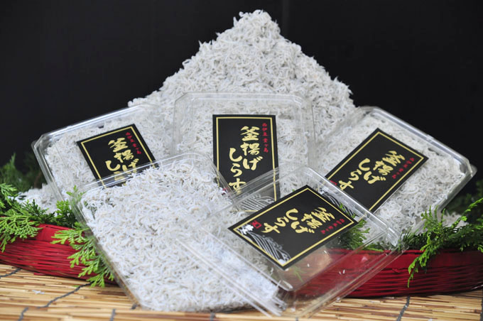 藤文の「しらす大漁セット」 しらす シラス 釜揚げ 150ｇ 駿河湾 冷凍 伊豆 ギフト 御歳暮 御中元