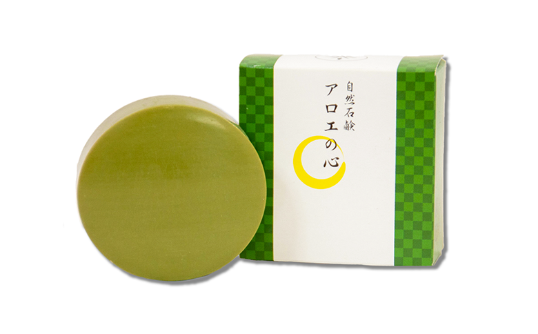 ササキアロエの「自然石鹸アロエの心」 あろえ 固形石けん 固形せっけん 石鹸 石けん せっけん 固形 泡 ソープ 肌トラブル 伊豆