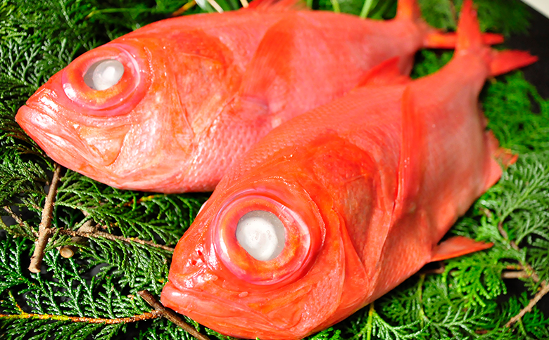 藤文の「金目鯛しゃぶしゃぶセット」 金目鯛 きんめ しゃぶしゃぶ ダシ 昆布 こんぶ 冷凍 伊豆 ギフト 御歳暮 御中元