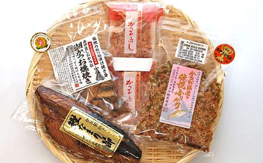 ｶﾈｻの「手火山造りこだわりの詰合せ」 鰹 削り節 潮かつお 燻焼き ふりかけ かつお節 伝統 詰合せ 西伊豆