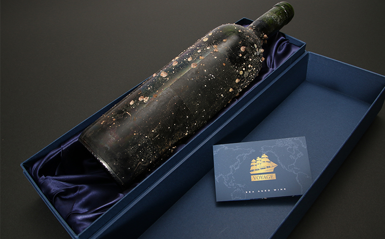 「海底熟成ワインVOYAGE」飲み比べ４本セット 海底貯蔵 ワイン 赤 白 赤白 ミックス セット イタリア フランス 箱付き 箱 飲み比べ 贈答品 ギフト