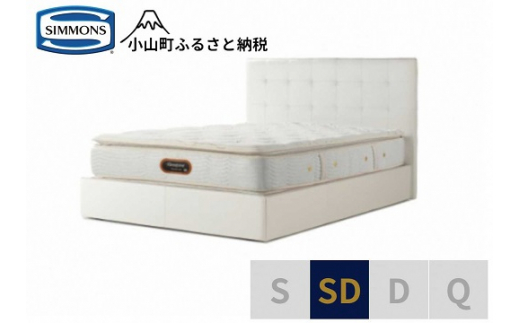 3BV4【シモンズ】セミダブルベッド　モンセラート　SC/6.5ピロートッププレミアムAA21221　ホワイト