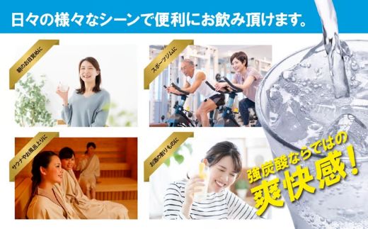 【2ケース】富士山の強炭酸水500mlラベルレス×48本入