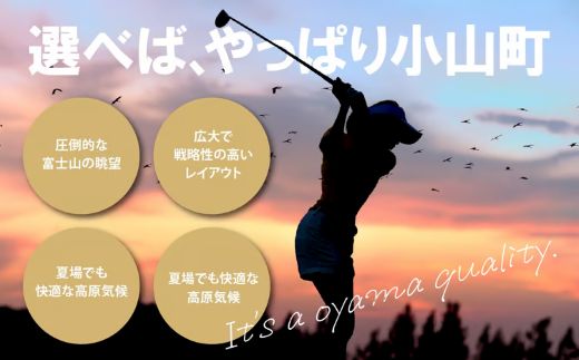 小山町内ゴルフプレー共通利用券 4000円券 × 2枚