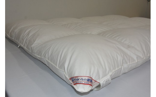 1AC1　２層式キルト羽毛掛けふとんポーランド産マザーホワイトグースダウン93％　シングル